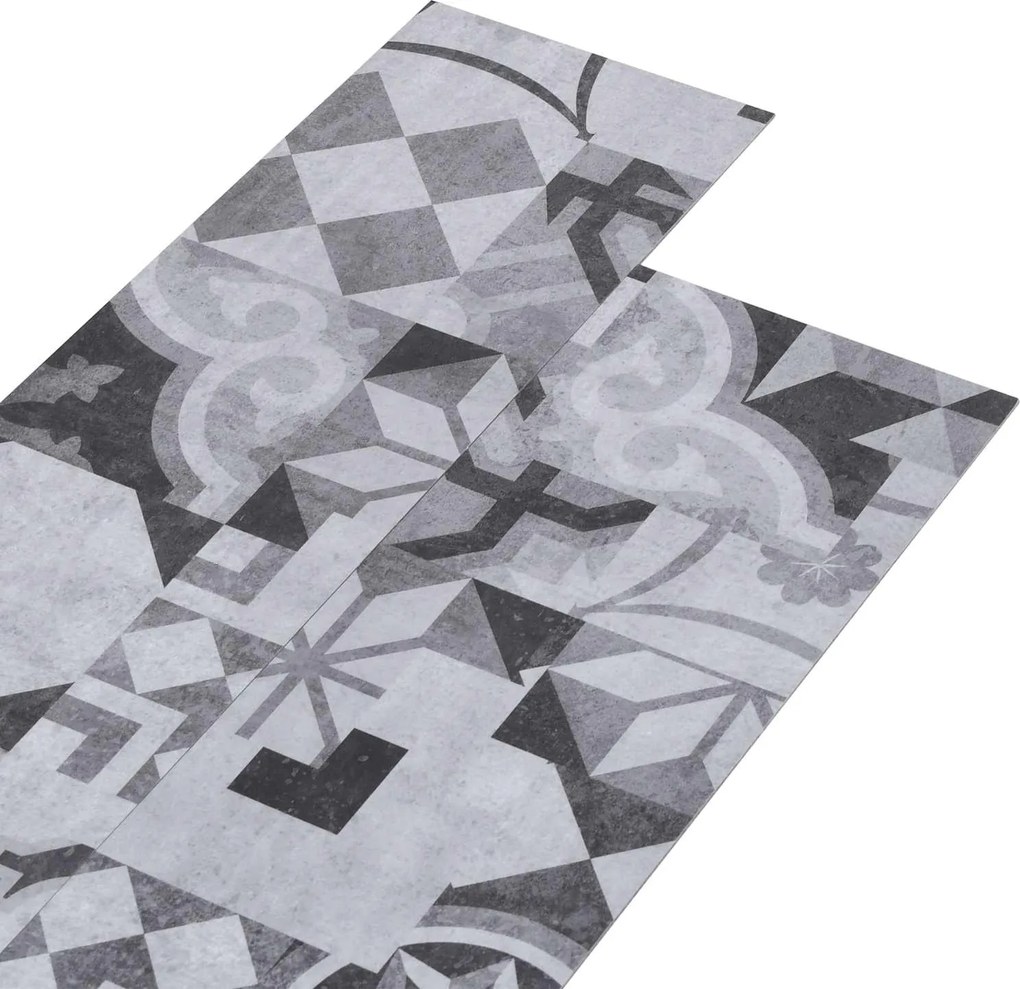 vidaXL Plăci de Pardoseală 36 pcs Gri 5,02 m² PVC