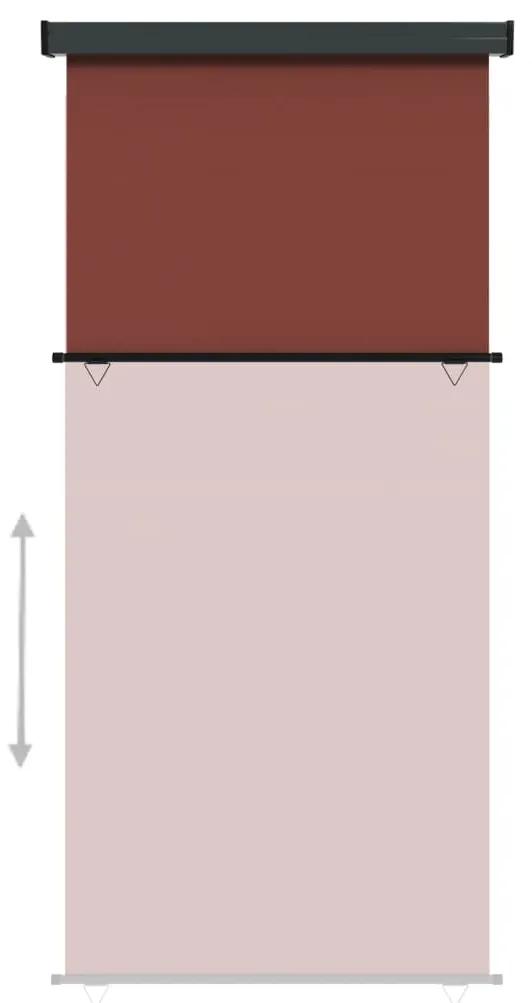 Copertina laterala de balcon, maro, 117x250 cm Maro, 117 x 250 cm