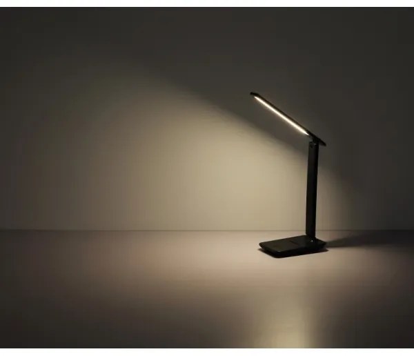 Globo 58439SA - Lampă de birou LED BRIGHTON reîncărcabilă, dimmer tactil, 4W/5V, 1800 mAh, negru