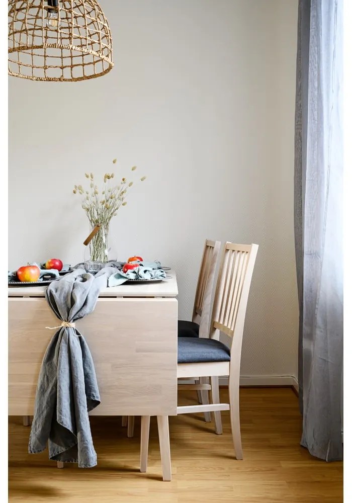 Masă de dining pliabilă din stejar lăcuit mat Rowico Mimi, 120 x 80 cm