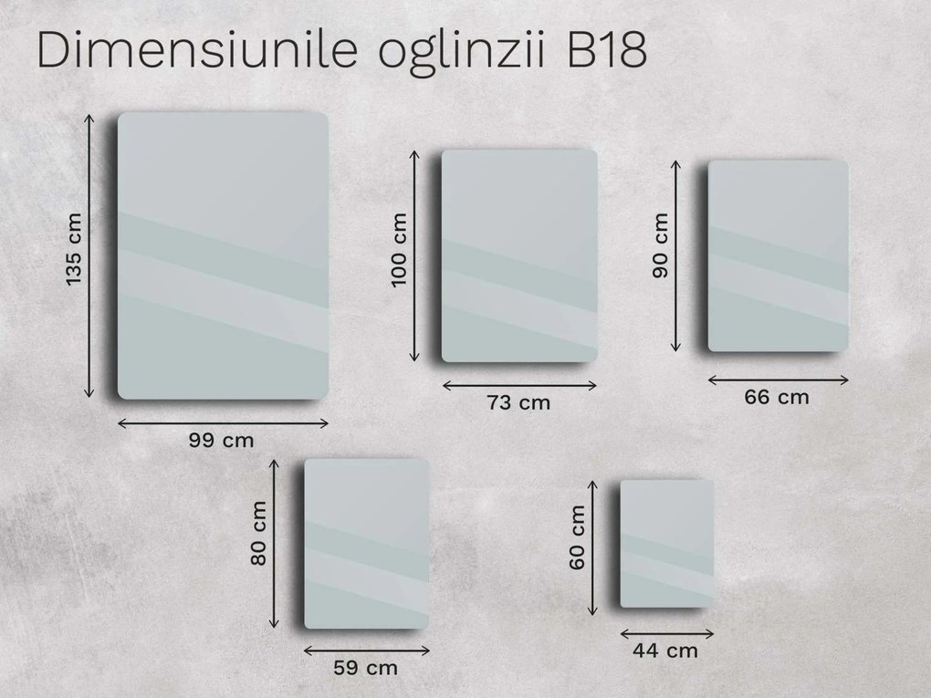 Oglindă cu ramă B18 44×60
