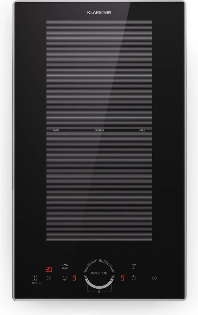 Klarstein Delicatessa Domino Prime, plită incorporabilă, cu inducție, 2 zone, 3500 W