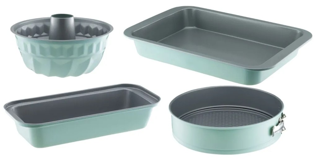 Tava copt 36x24cm, invelis non-stick, verde, Fern