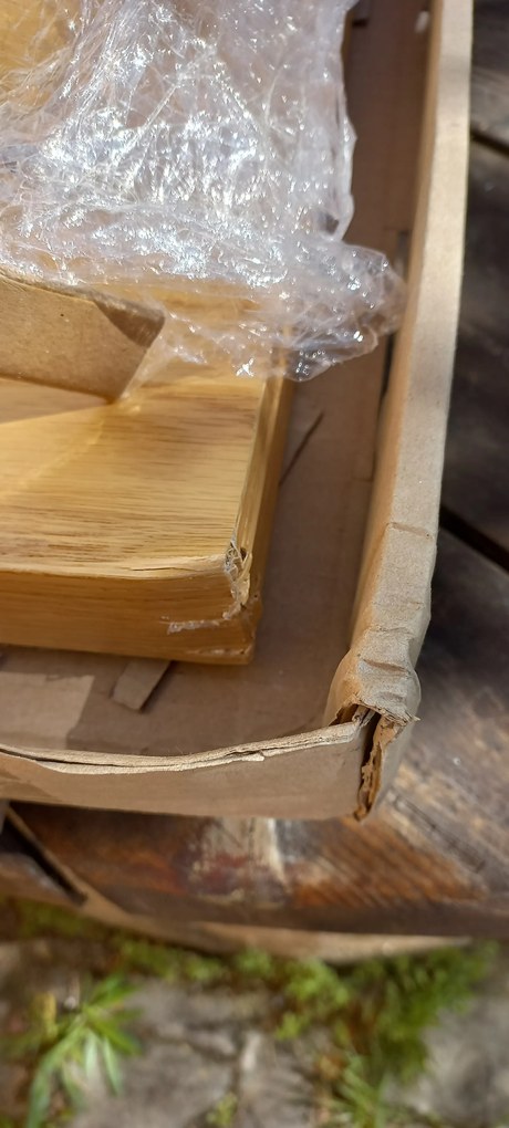 PROMOTIE Masa de bucatarie neagra cu blat decor stejar PURO 70x70 II. calitate