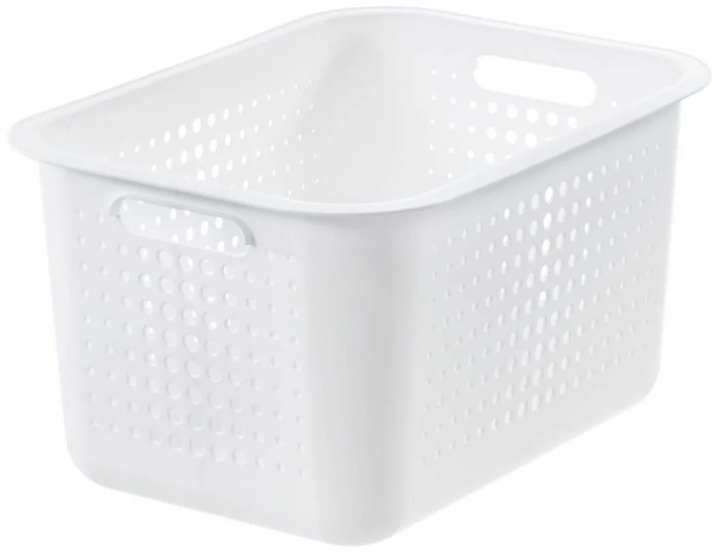 Coș de depozitare SmartStore Modern, alb, 37 x 28x 20 cm, 37 x 28 x 20 cm