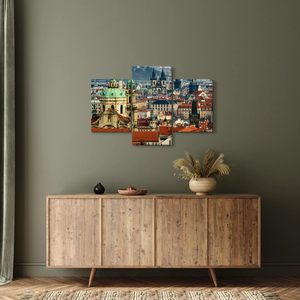 Tablou - Panorama din Praga (90x60 cm)