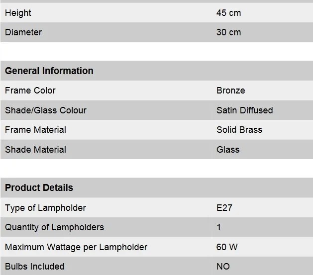 Plafoniera eleganta design LUX Budapest, bronz DL 7-144 bronze/347 klar-matt OR