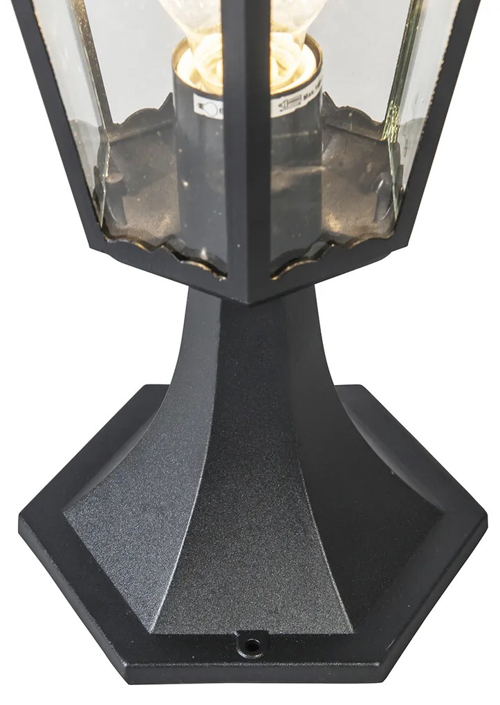 Lanternă clasică de exterior cu bază neagră IP44 - New Orleans