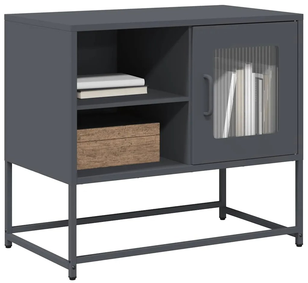vidaXL Dulap TV, antracit, 68x39x60,5 cm, oțel