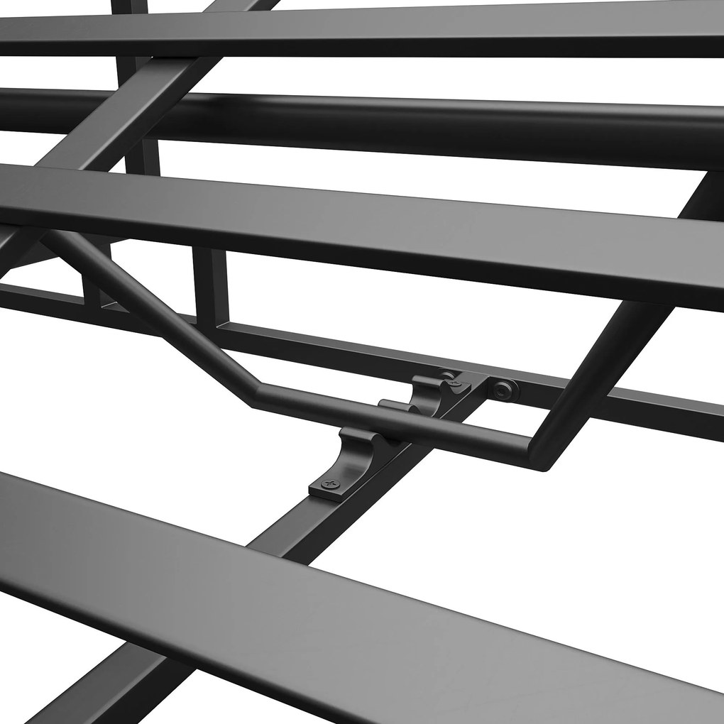 Set de lounge pentru grădină pentru 2-4 persoane, Gri închis | Aosom Romania