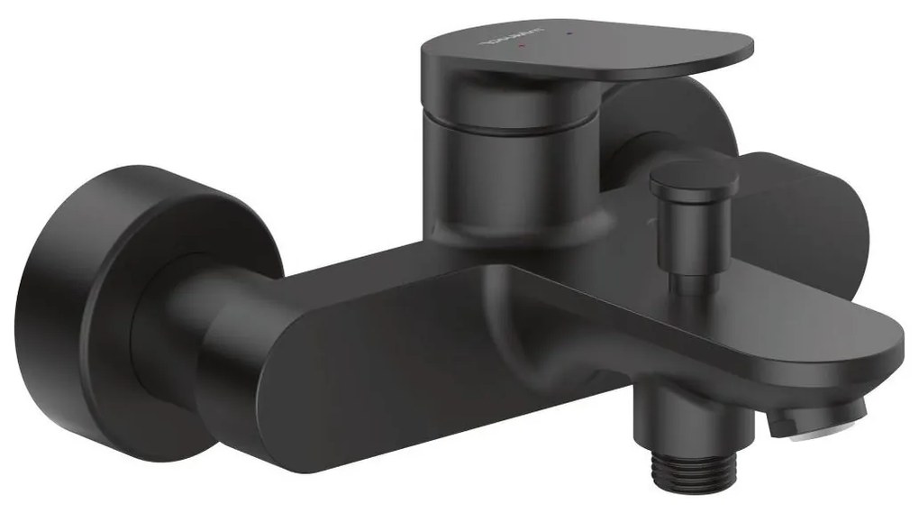 Duravit Wave baterie cada-dus perete negru WA5230000046