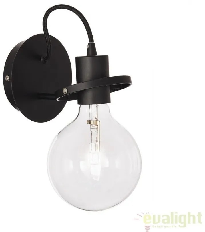 Aplica de perete design modern RADIO AP1 NERO 119502