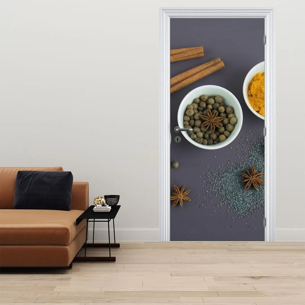 Fototapet pentru ușă - Condimente (95x205cm)
