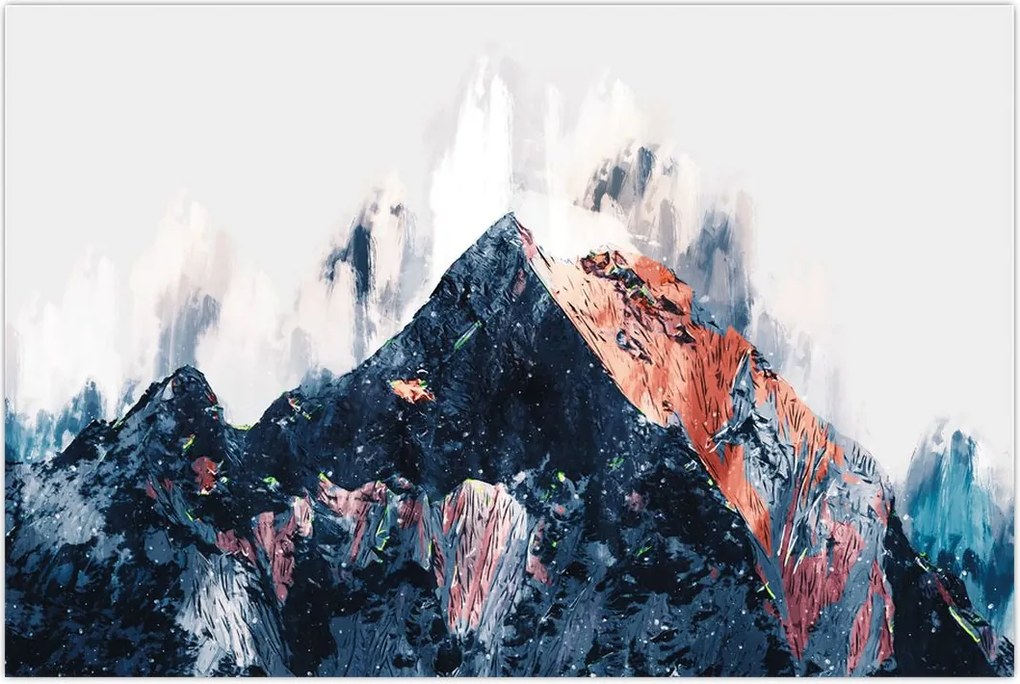 Tablou - Pădure, abstrecție (90x60 cm)