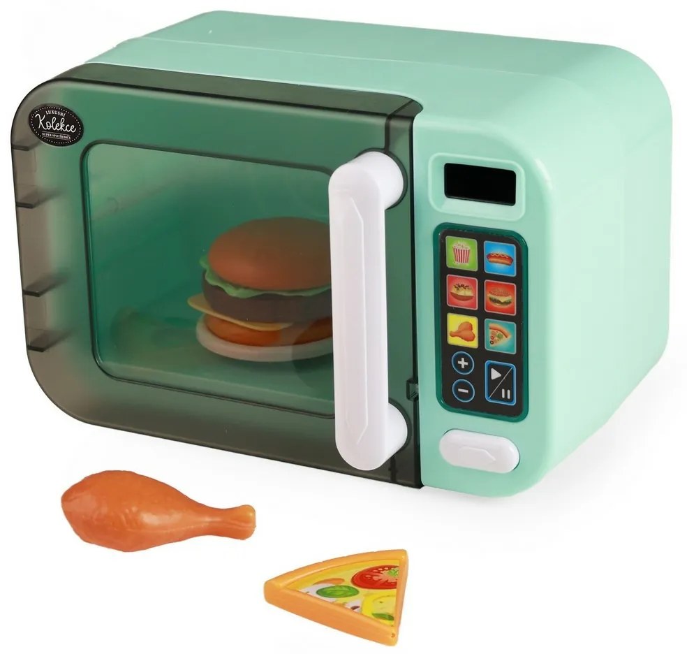 Cuptor cu microunde pentru copii Rappa cu sunet șilumină, 26,5 × 17 × 17 cm