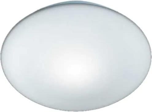 Plafoniera Pur sticla, alb, diametru 25 cm, 1 bec