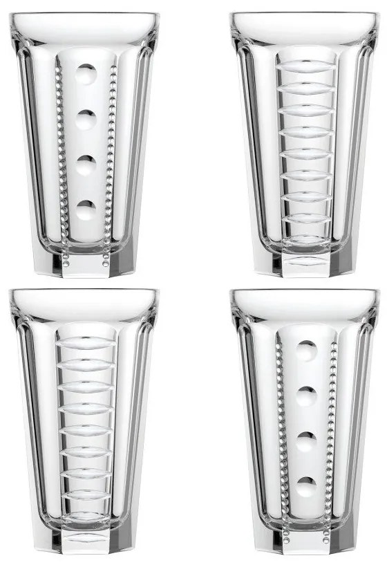Set 4 pahare pentru băuturi La Rochére Saga, 340 ml