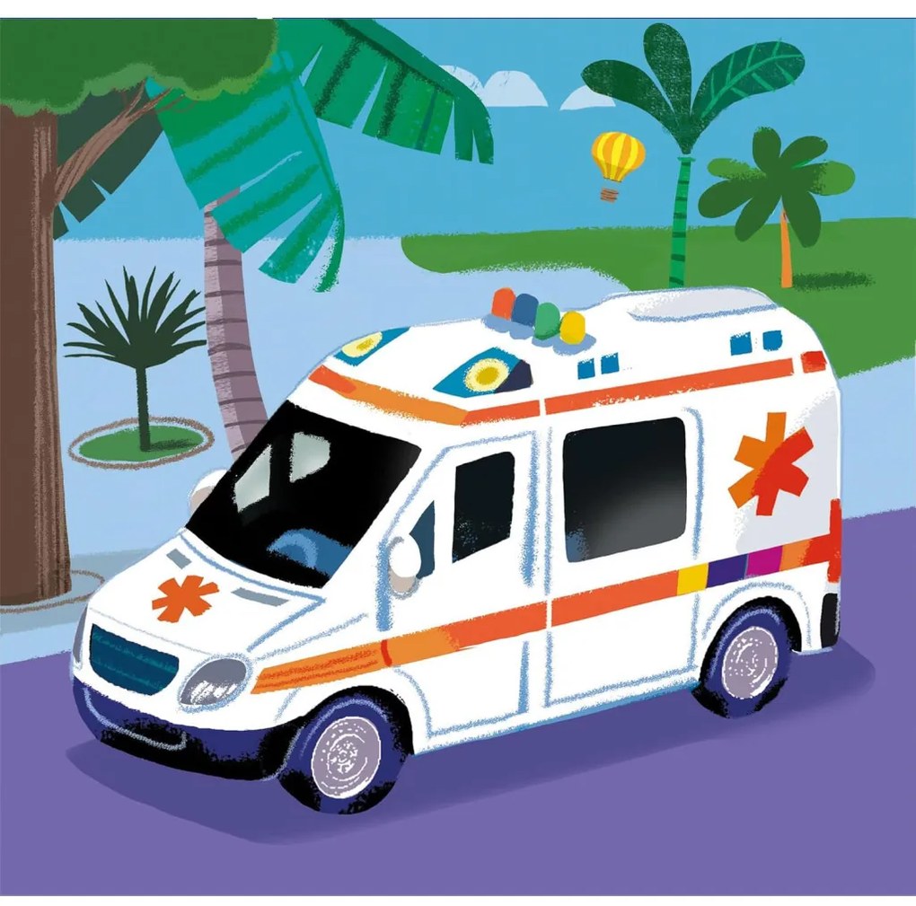Vehicul Rescue Puzzle 3x48 de piese Clementoni