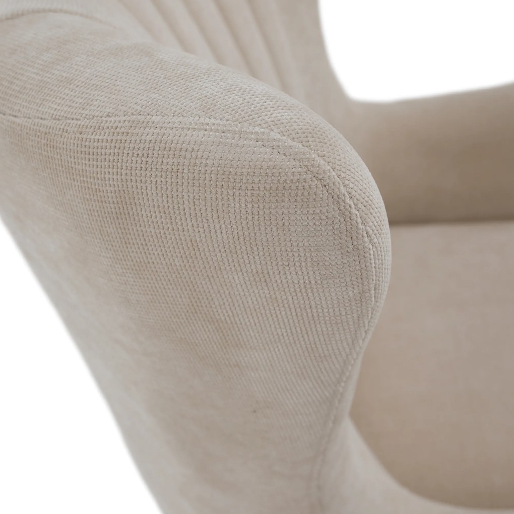 Scaun pivotant de relaxare, gri-bej, MAREN