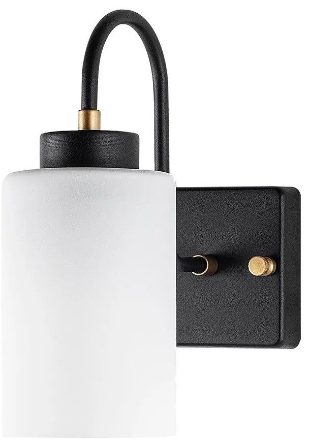 Aplică de perete alb-negru ø 10 cm Duzsuz – Opviq lights