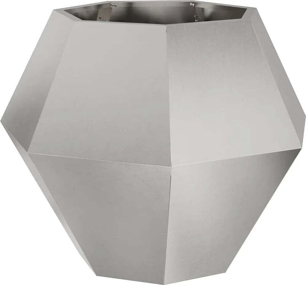 vidaXL Jardinieră Argintiu 75 x 75 x 60 cm Oţel inoxidabil
