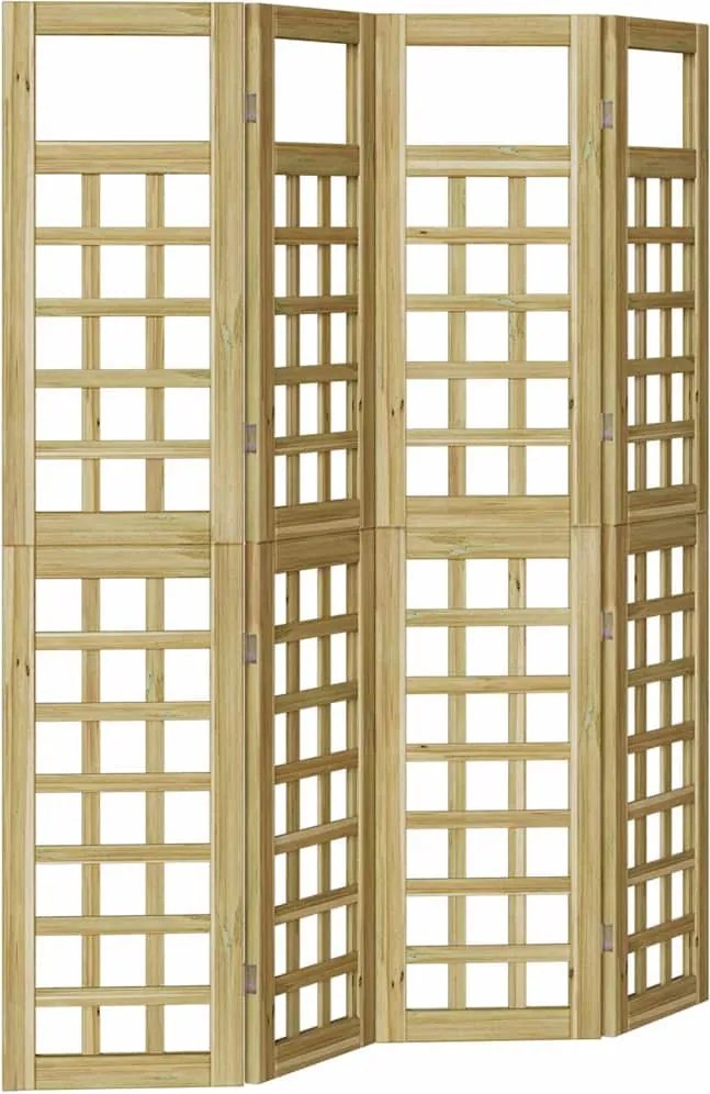 vidaXL Ecran de intimitate Maro miere 160 x 180 cm Lemn de pin masiv