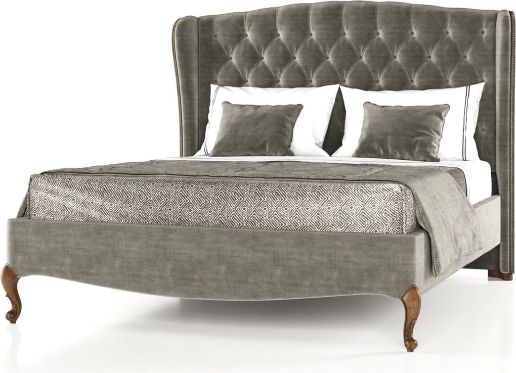 Pat lemn masiv Celisea I 140/160/180/200 x 200 cm - 200x200, Ivoire
