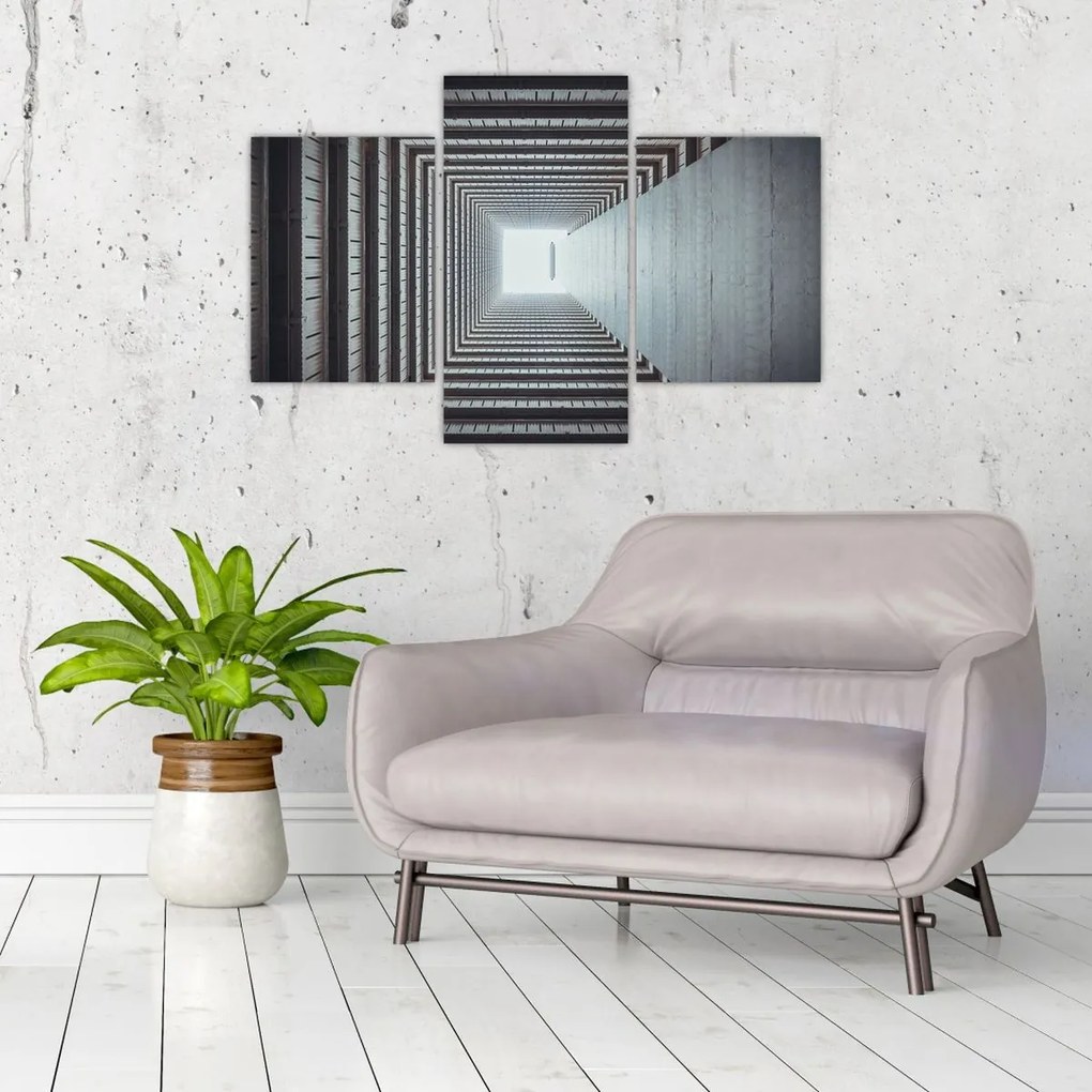 Tablou - Vedere din interiorul clădirii (90x60 cm)