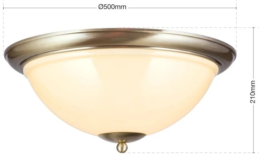 Plafoniera stil clasic AUSTRIAN OLD LAMP D-50cm alama antique/champagne