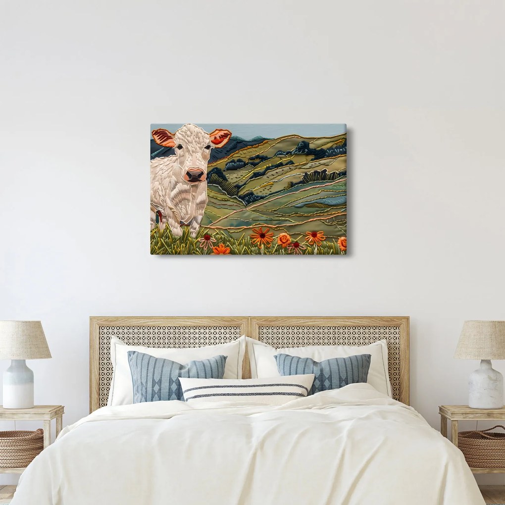 Tablou - Imitație de motiv tricotat (90x60 cm)