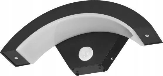Aplică LED de perete pentru exterior cu senzor LED/10W/230V IP54 negru