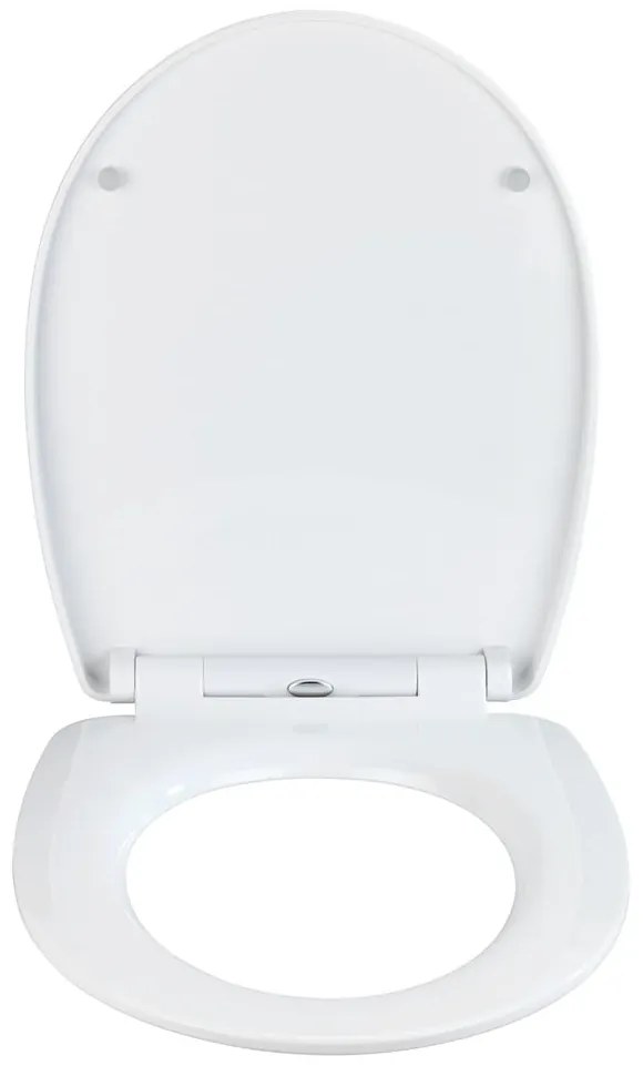 Capac WC 38 x 45 cm Easy-Close (cu închidere automată) Droplets – Wenko