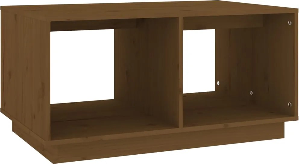 vidaXL Măsuță de cafea, maro miere, 80x50x40 cm, lemn masiv de pin