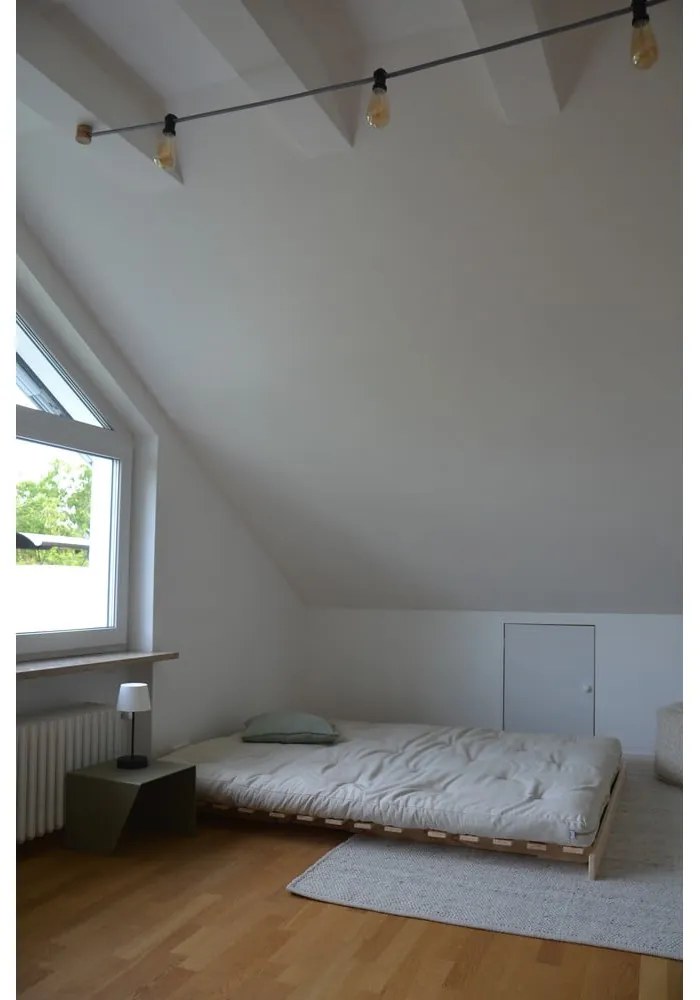 Canapea galbenă extensibilă 160 cm Roots - Karup Design