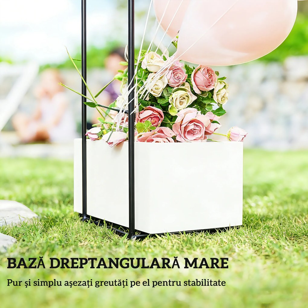 Outsunny Arc Grădină suport metalic | Aosom Romania