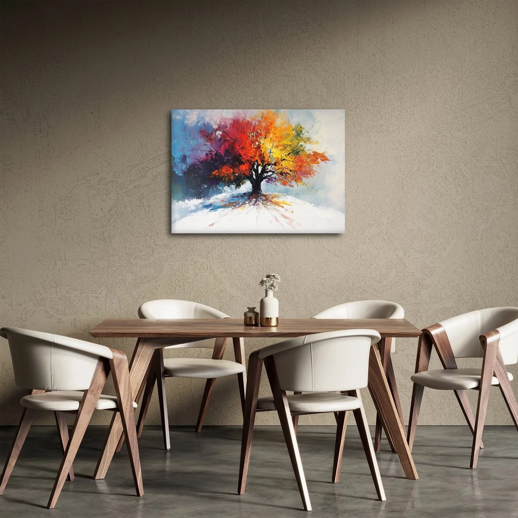 Tablou - Copac multicolor (70x50 cm)