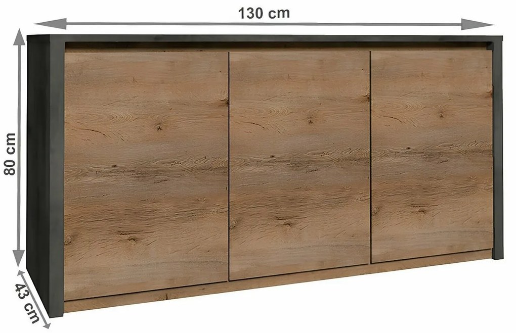 Dulap MONTANA K3D, gri