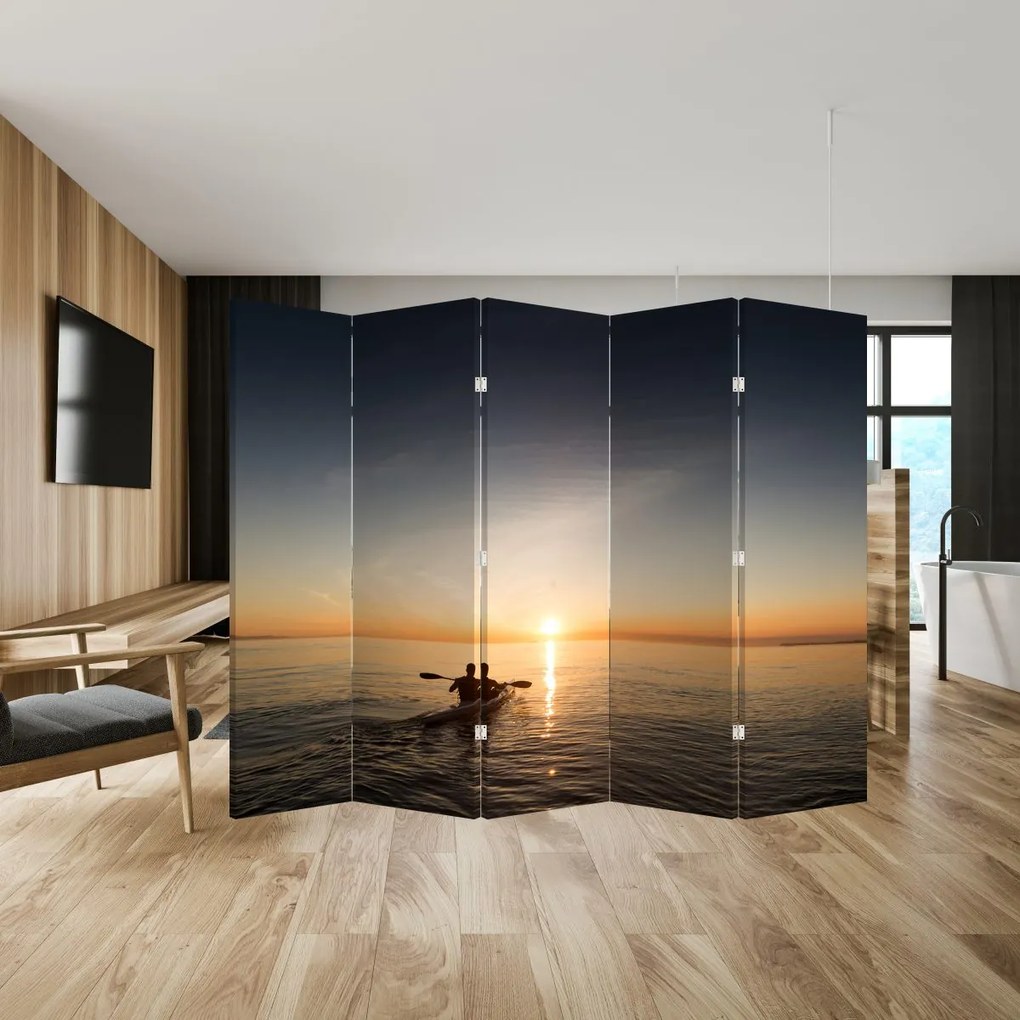 Paravan - Caiac pe mare (210x170 cm)