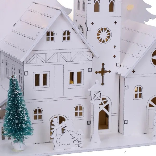 Brilagi - Decorațiune LED de Crăciun, bisericuță, LED/2xAA