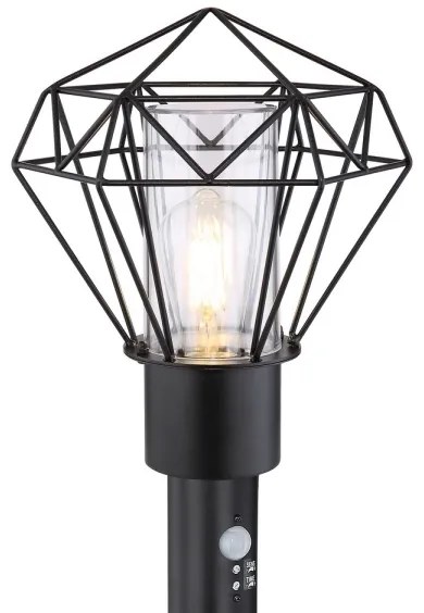 Lampă de exterior cu senzor Globo 31357S HORACE 1xE27/15W/230V IP44