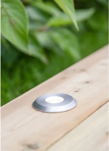 Markslöjd 107716 - Lampă LED încastrată pentru exterior GARDEN24 0,8W/24V IP44 negru/crom mat