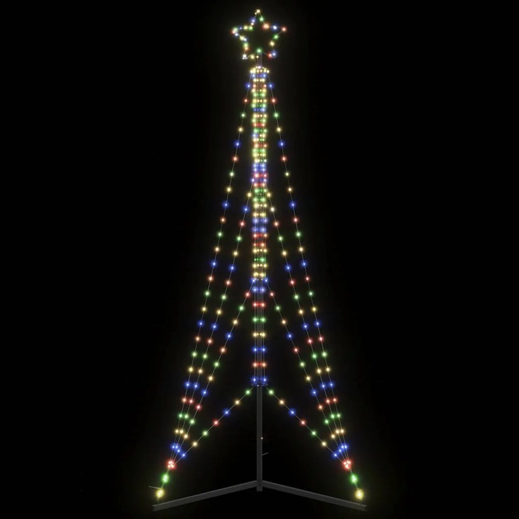 vidaXL Pom de Crăciun LED 483 LED-uri colorate 240 cm