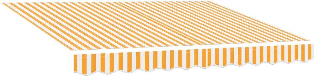 vidaXL Copertină Galben și alb 300 x 250 x 165 cm