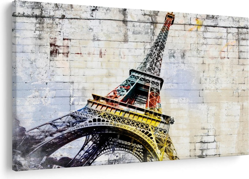Tablou - Arta digitală a Turnului Eiffel (90x60 cm)