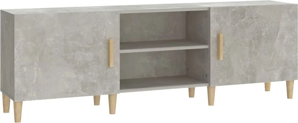 vidaXL Comodă TV, gri beton, 150x30x50 cm, lemn compozit