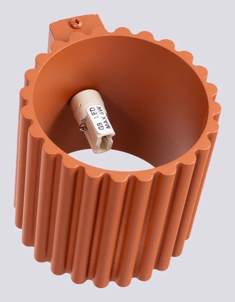Aplică de perete portocalie ø 10 cm Zora – Sollux