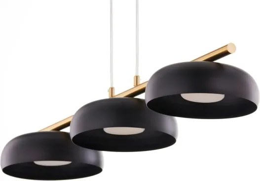 Lustru suspendat pe cablu OLAF 3xGX53/12W/230V negru/auriu