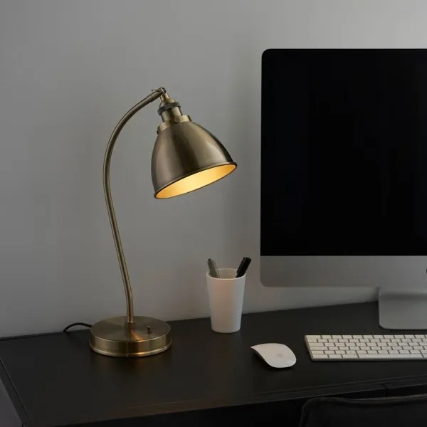 Lampă de masă Endon 98747 FRANKLIN 1xE14/7W/230V alamă