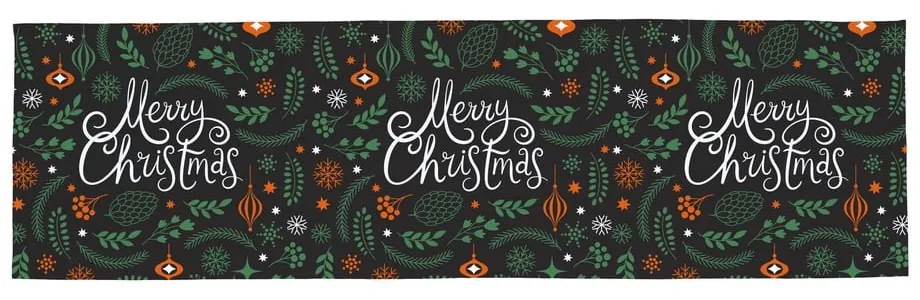 Napron de masă din bumbac 40x140 cm cu model de Crăciun Very Merry Christmas – Butter Kings