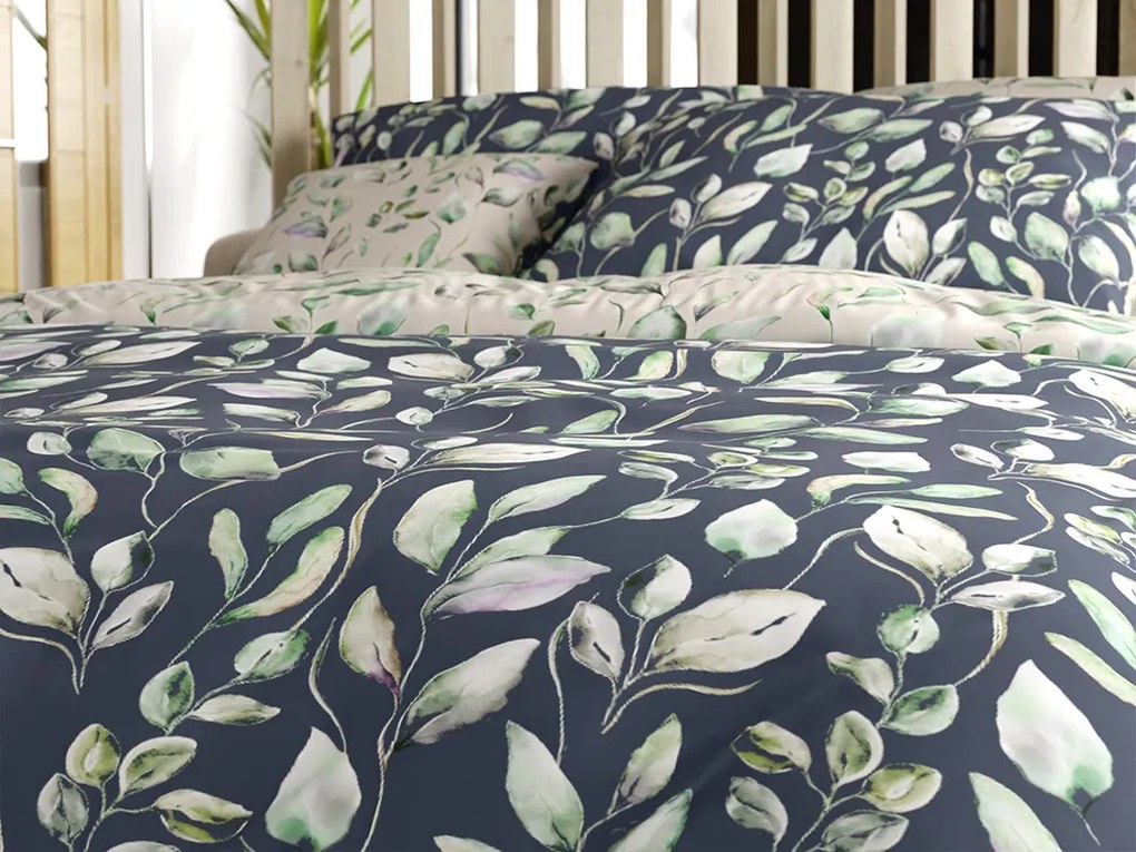 Lenjerie de pat din microfibra DREAMFLOR negru-bej Dimensiune lenjerie de pat: 70 x 90 cm | 140 x 220 cm